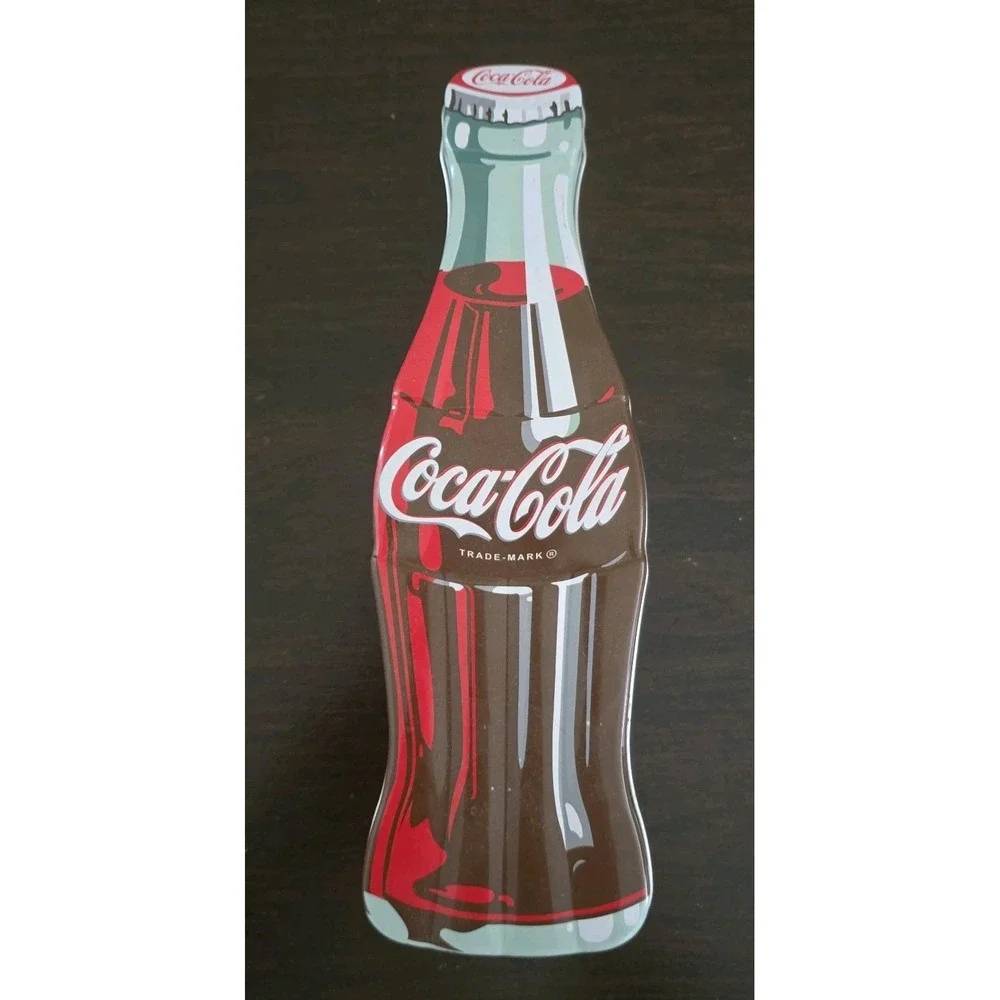 Coca-Cola Coke Bottle Shaped Tin Good Condition Collectible Tin Only Lip Smacker
